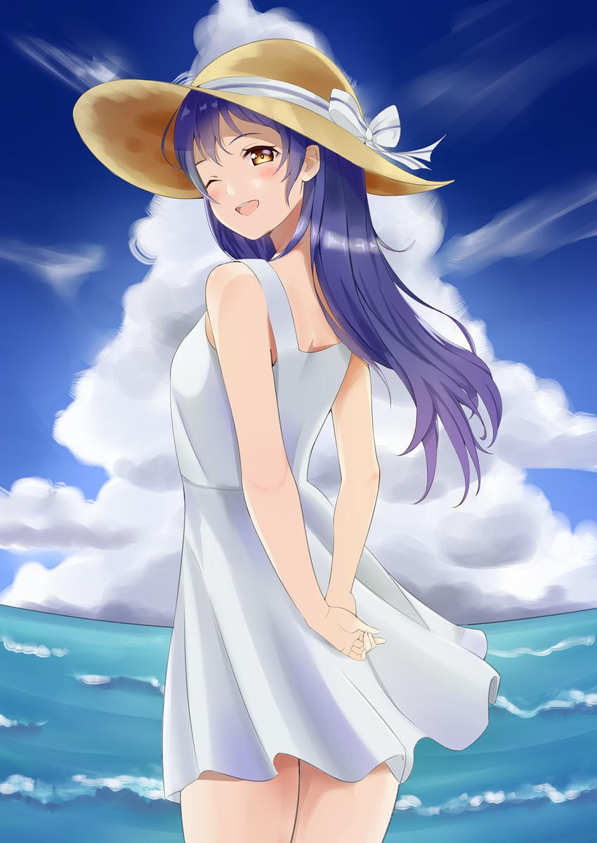 sonoda umi (love live! and 1 more) drawn by dchifta