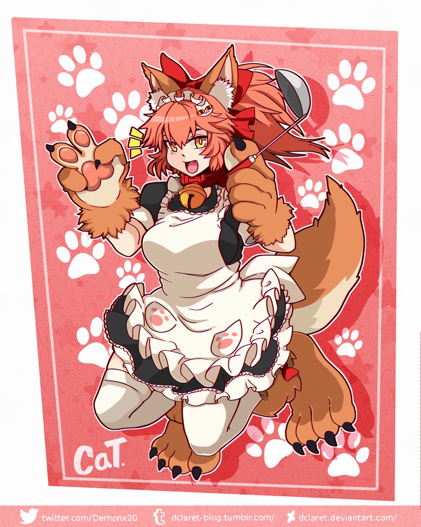 tamamo and tamamo cat (fate and 1 more) drawn by dclaret