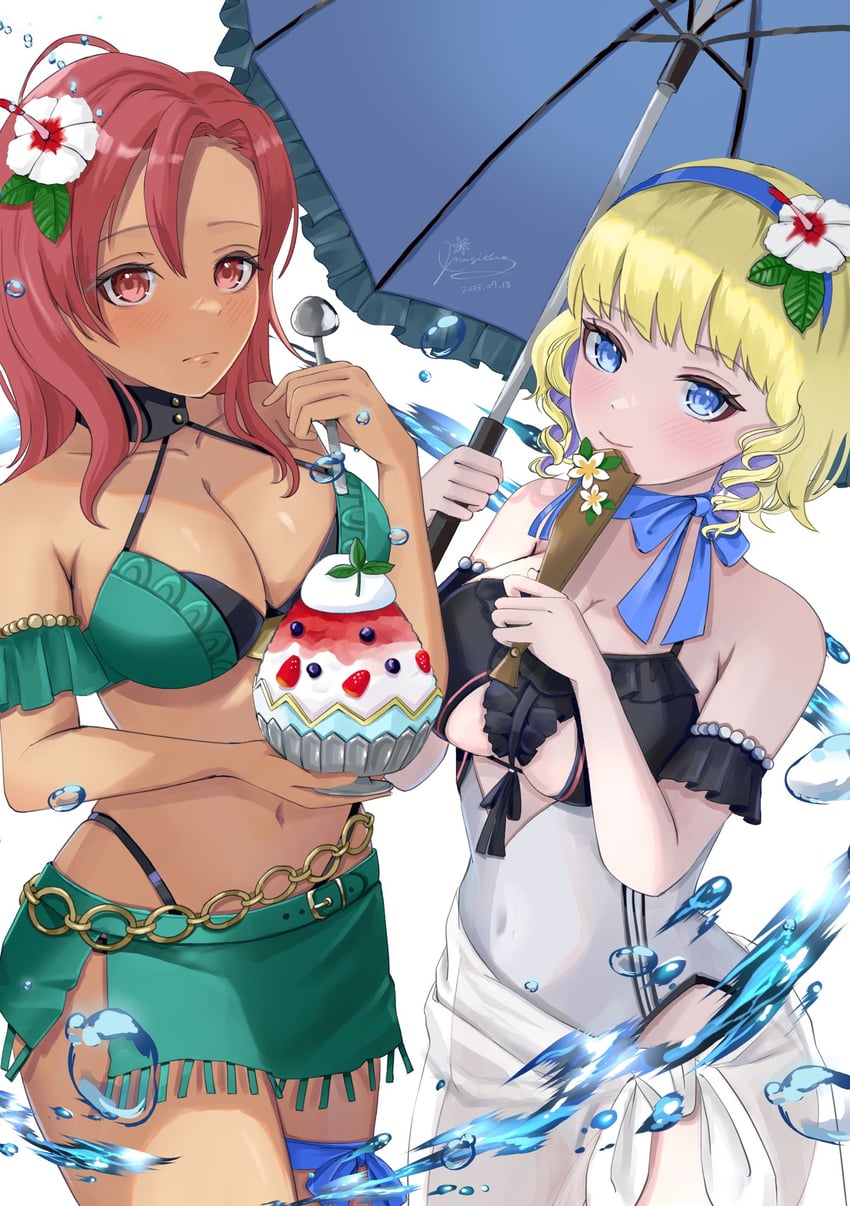 constance von nuvelle and hapi (fire emblem and 2 more) drawn by mugitoro_(dsfv2277)