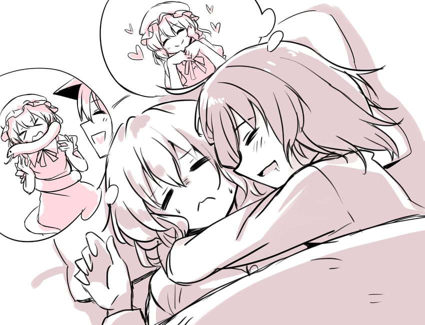 usami renko and maribel hearn (touhou) drawn by kinese_(katasutorohu)