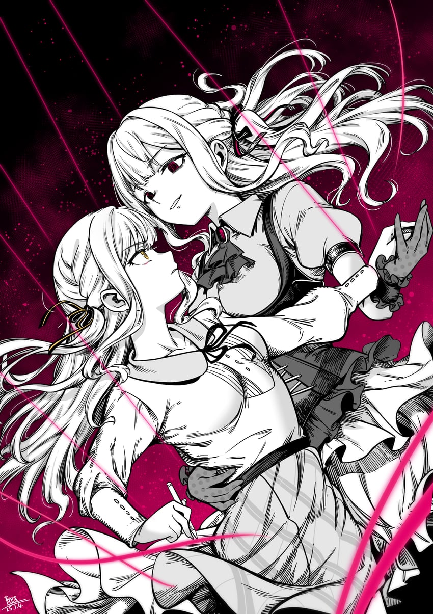togawa sakiko and oblivionis (bang dream! and 1 more) drawn by qingwa_chi_she