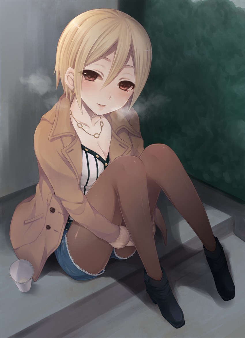 shiomi syuko (idolmaster and 1 more) drawn by hinaame