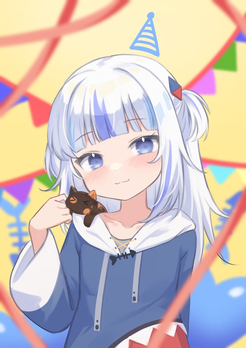 gawr gura (hololive and 1 more) drawn by klaius
