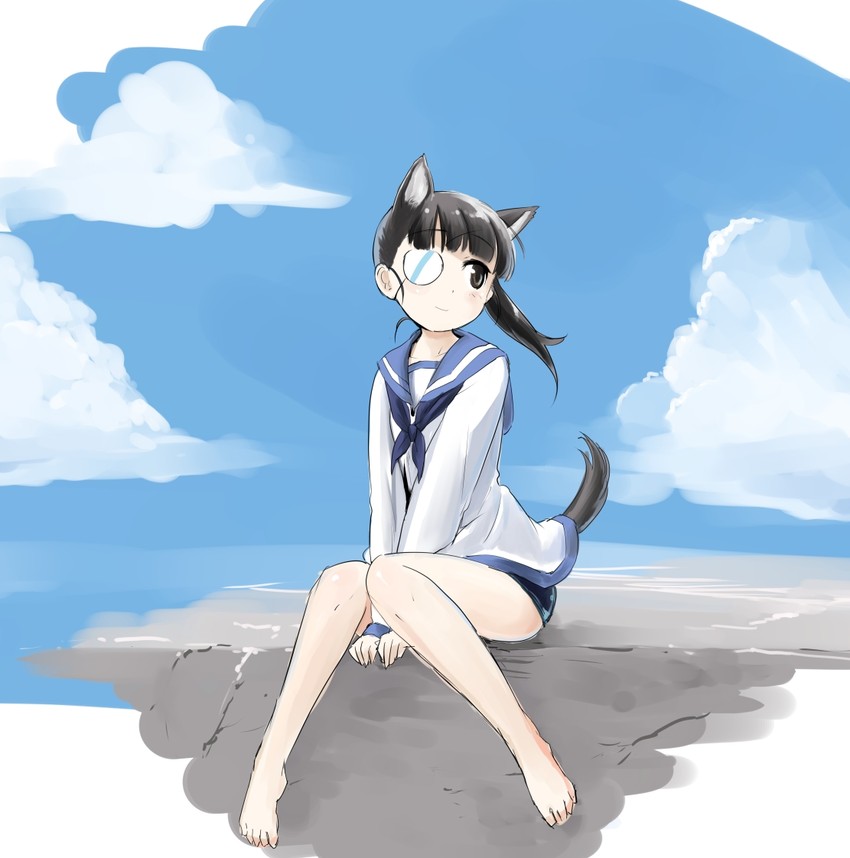sakamoto mio (world witches series and 1 more) drawn by mozu_(peth)