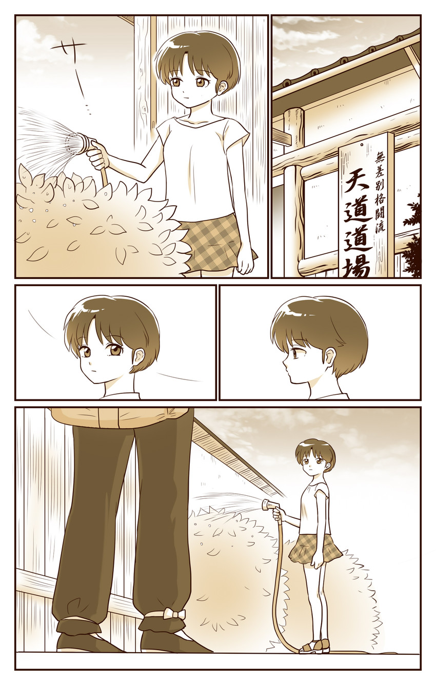 tendou akane and saotome ranma (ranma 1/2) drawn by kdc_(tamaco333)