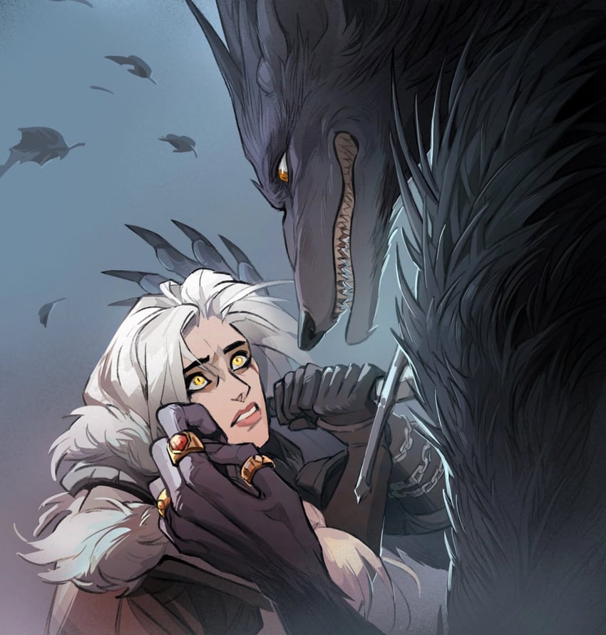 ciri (the witcher and 1 more) drawn by junorvolsh
