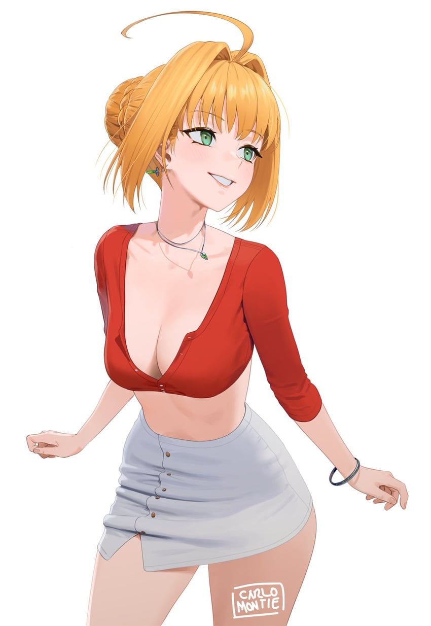 nero claudius (fate and 1 more) drawn by carlo_montie