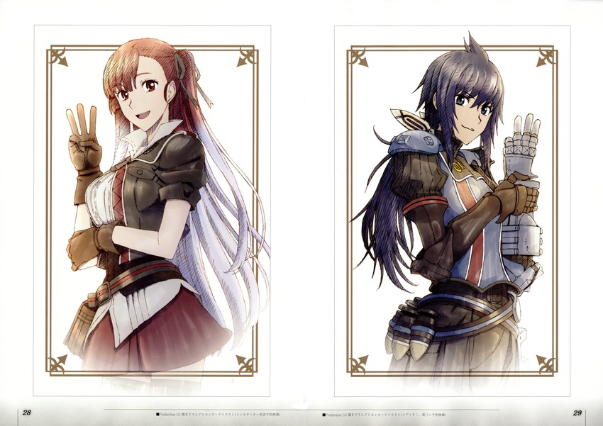 riela marcellis and imca (senjou no valkyria and 1 more)