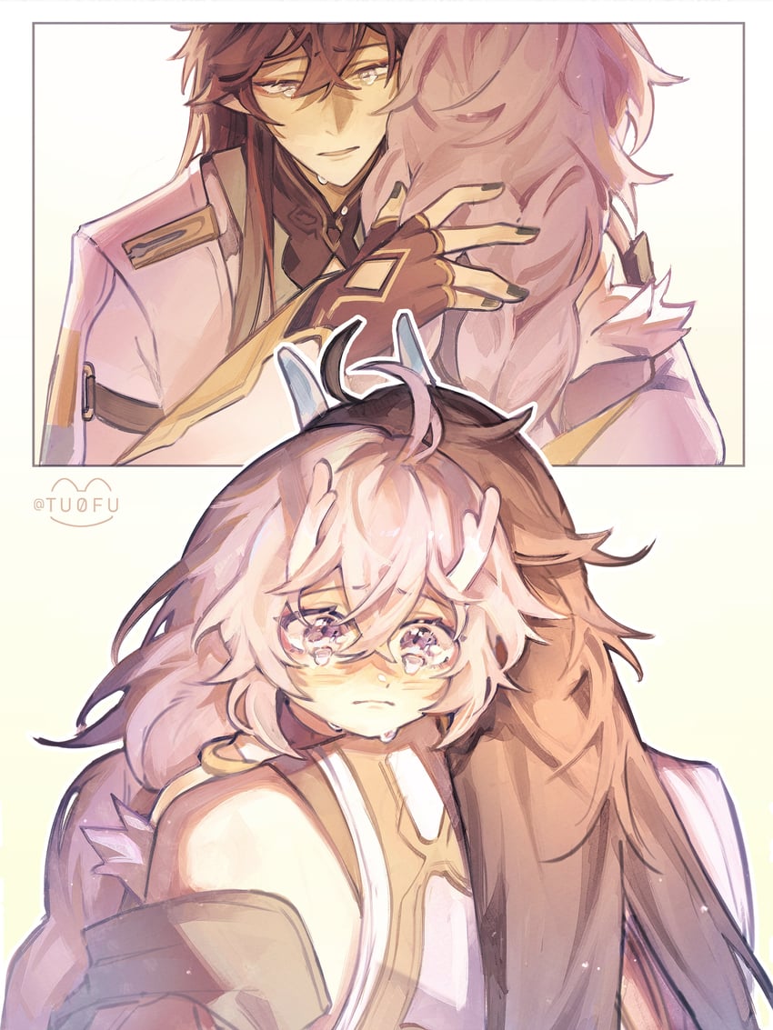 dan heng and bailu (honkai and 1 more) drawn by tuofu