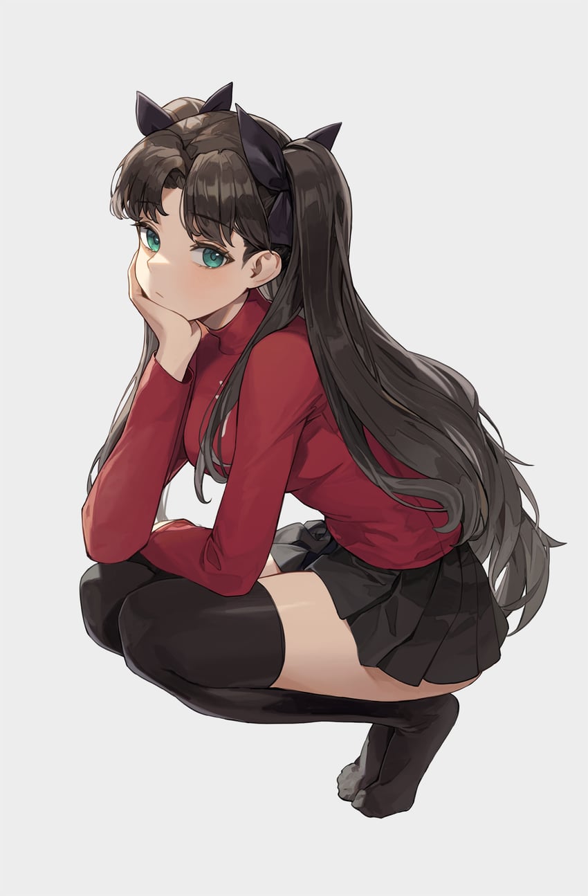 tohsaka rin (fate and 1 more) drawn by cotta_(heleif)