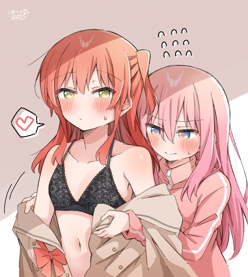 gotoh hitori and kita ikuyo (bocchi the rock!) drawn by shimakura_asado