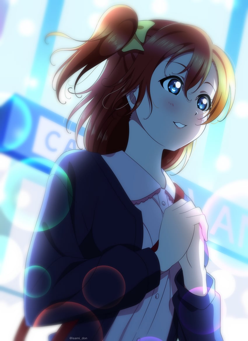 kosaka honoka (love live! and 1 more) drawn by isami_don