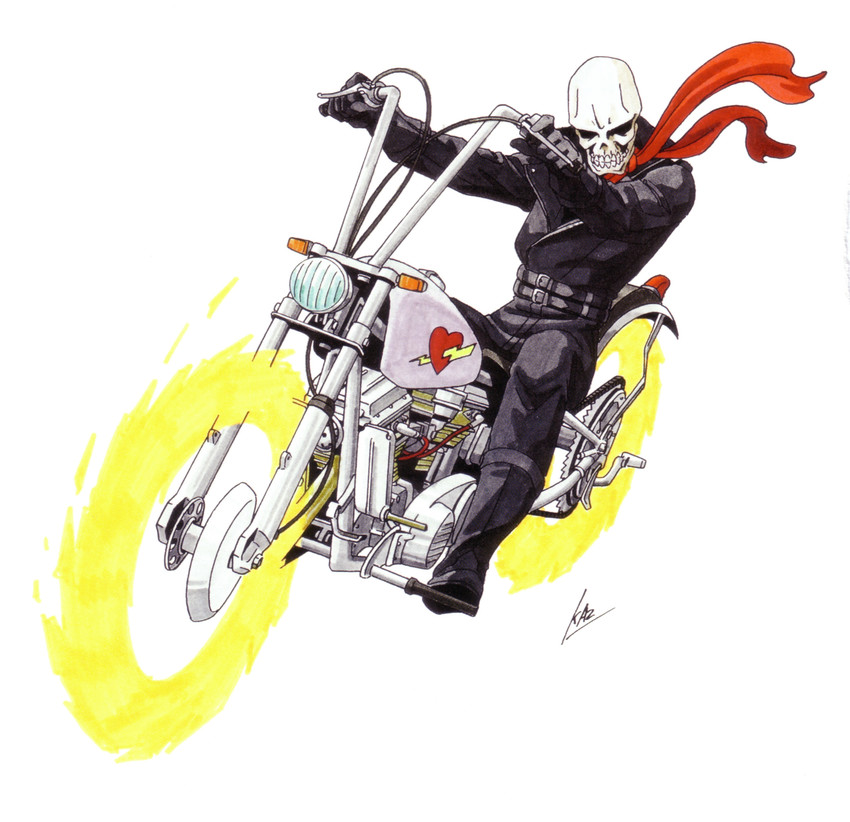 hell biker (shin megami tensei and 1 more) drawn by kazuma_kaneko