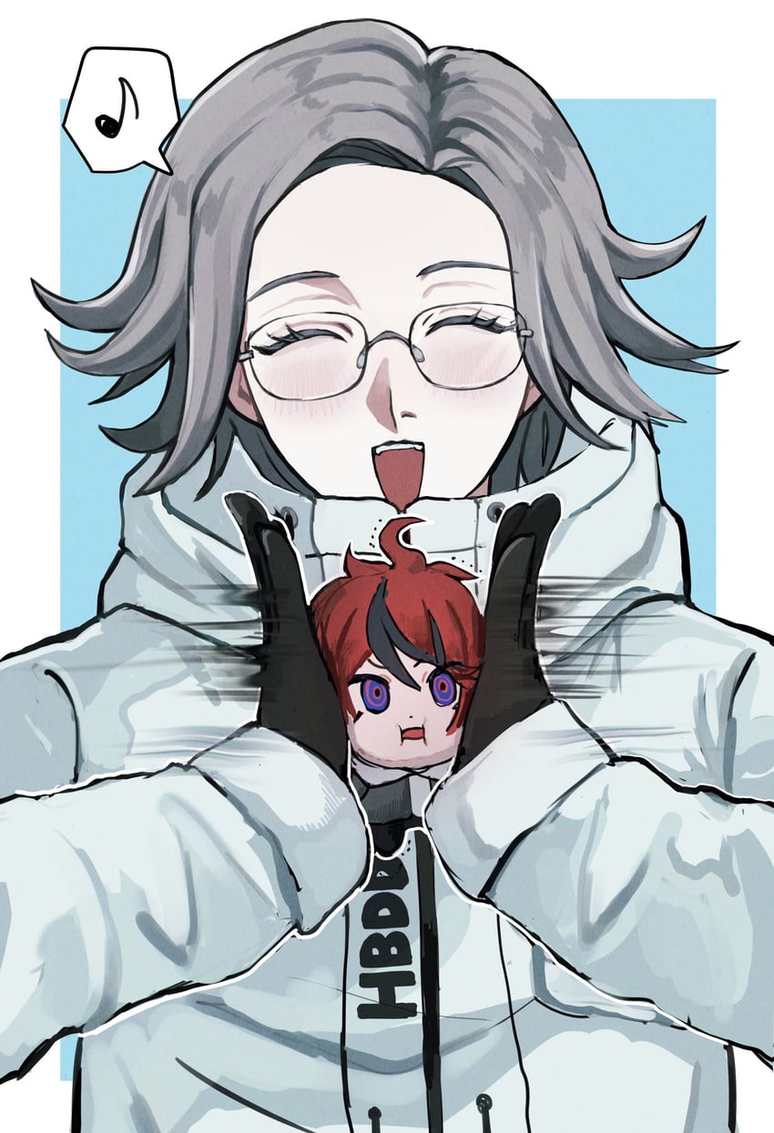 aotsuki eito and sumino takumi (the hundred line -last defense academy-) drawn by siokonbu100