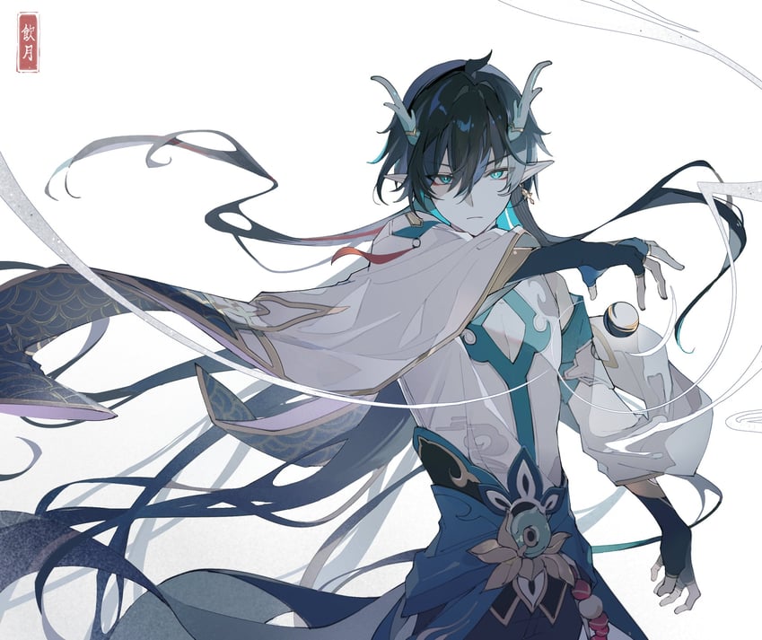 dan heng (honkai and 1 more) drawn by yue_(shemika98425261)
