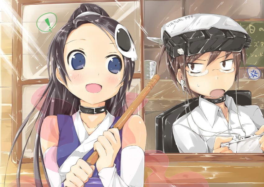 elysia de lute ima and katsuragi keima (kami nomi zo shiru sekai) drawn by kitsune_(scaz)