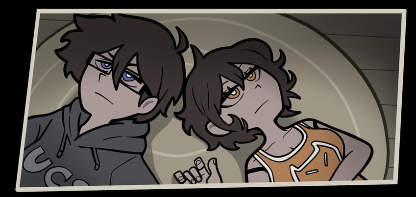 kel and hero (omori and 1 more) drawn by santtalgi_keikeu