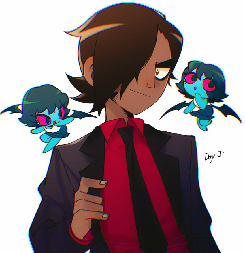 matthew patel and demon hipster chicks (scott pilgrim and 1 more) drawn by lear_0119