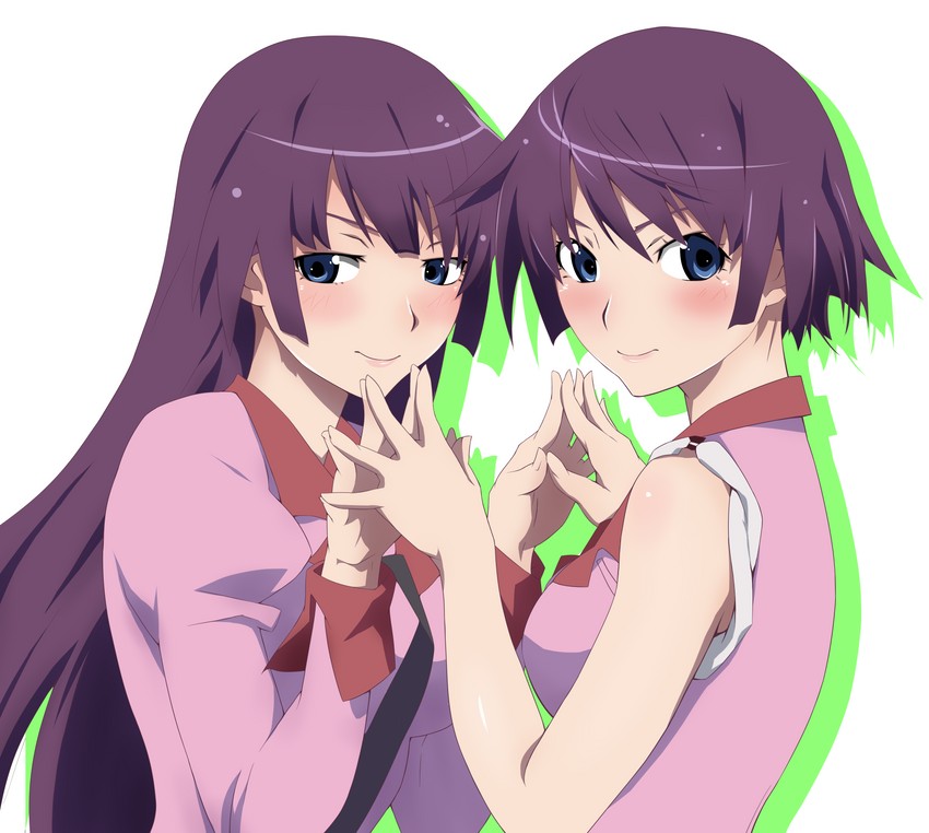 senjougahara hitagi (monogatari and 1 more) drawn by ukjf5755