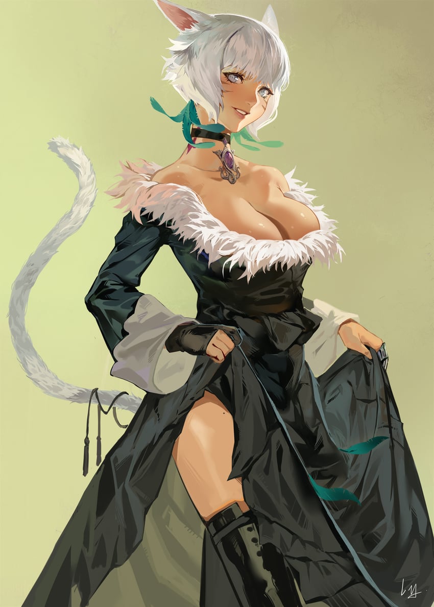 y'shtola rhul (final fantasy and 1 more) drawn by club3