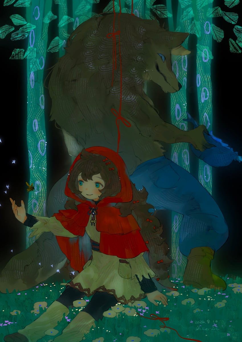 little red riding hood (original and 1 more) drawn by shieriru