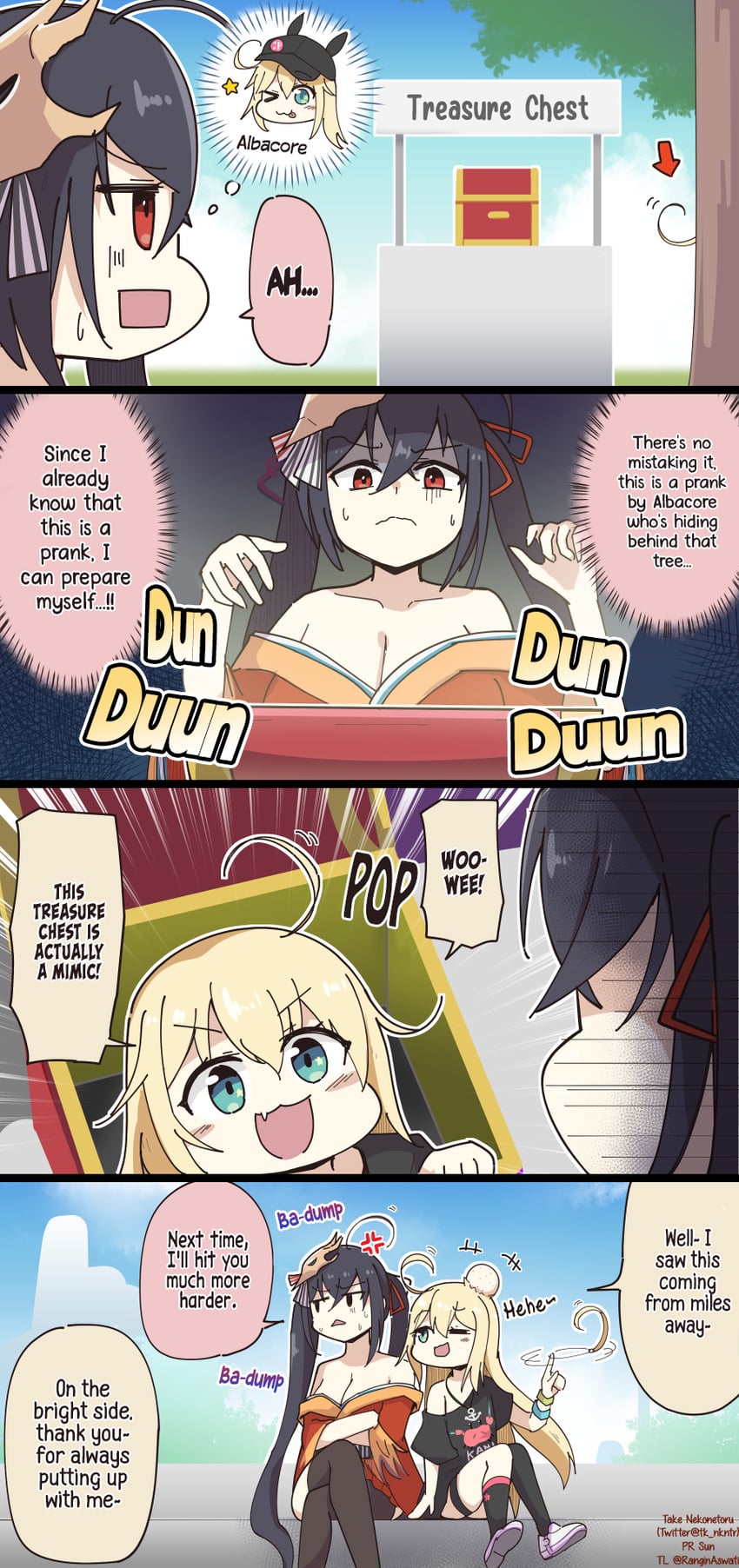 taihou and albacore (azur lane) drawn by nekonetoru_take