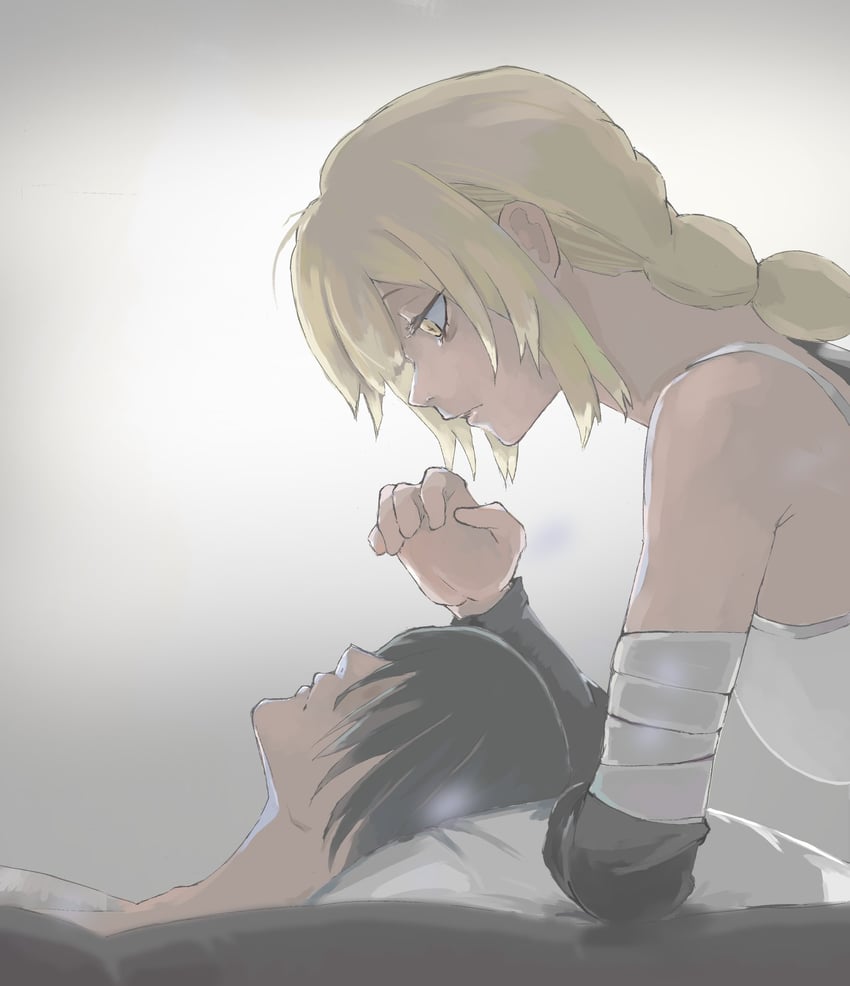 kurohara tokio and shishinegura palma (choujin x) drawn by fjwr_soo