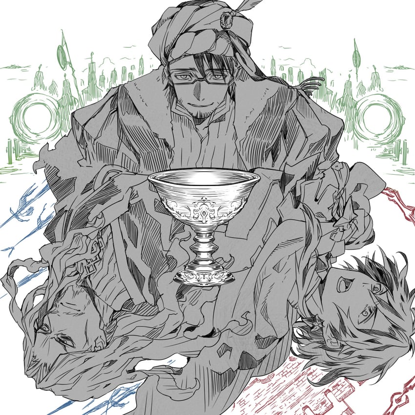 vlad iii, constantine xi, and mehmed ii (fate and 2 more) drawn by heki0529