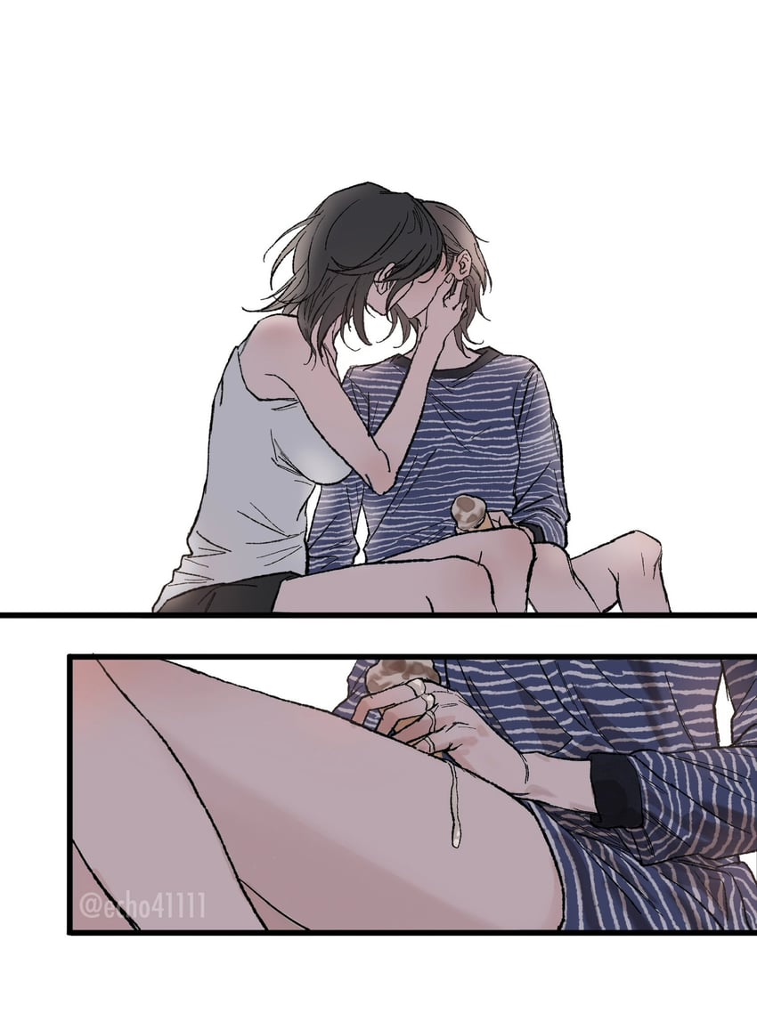 karina and winter (real life and 1 more) drawn by echo41111