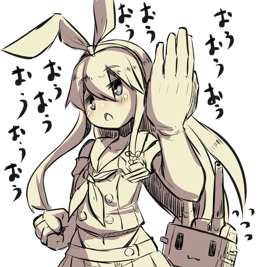 shimakaze and rensouhou-chan (kantai collection) drawn by u-non_(annon'an)