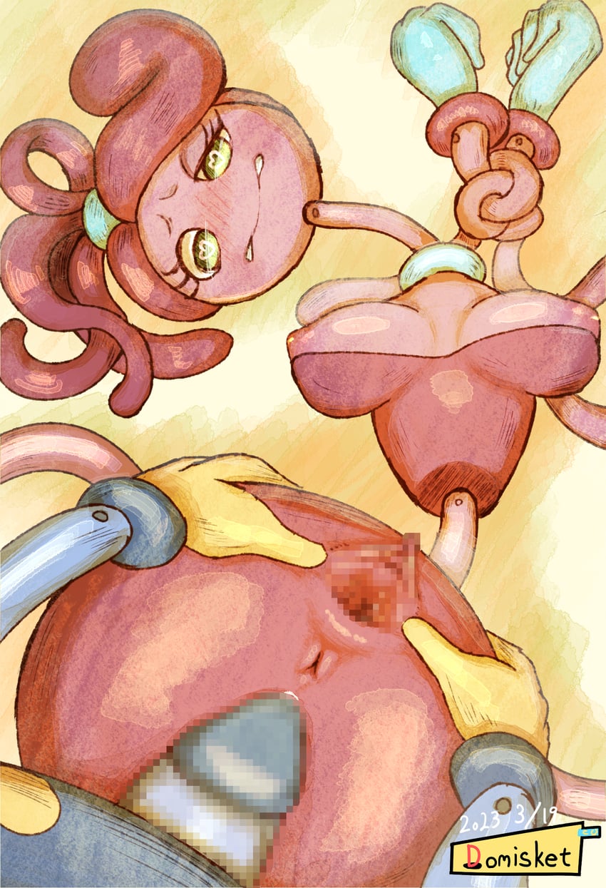 huggy wuggy and mommy longlegs (poppy playtime) drawn by domisket