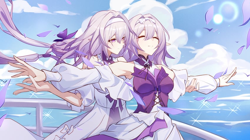 castorice and polyxia (honkai and 2 more) drawn by hapwind