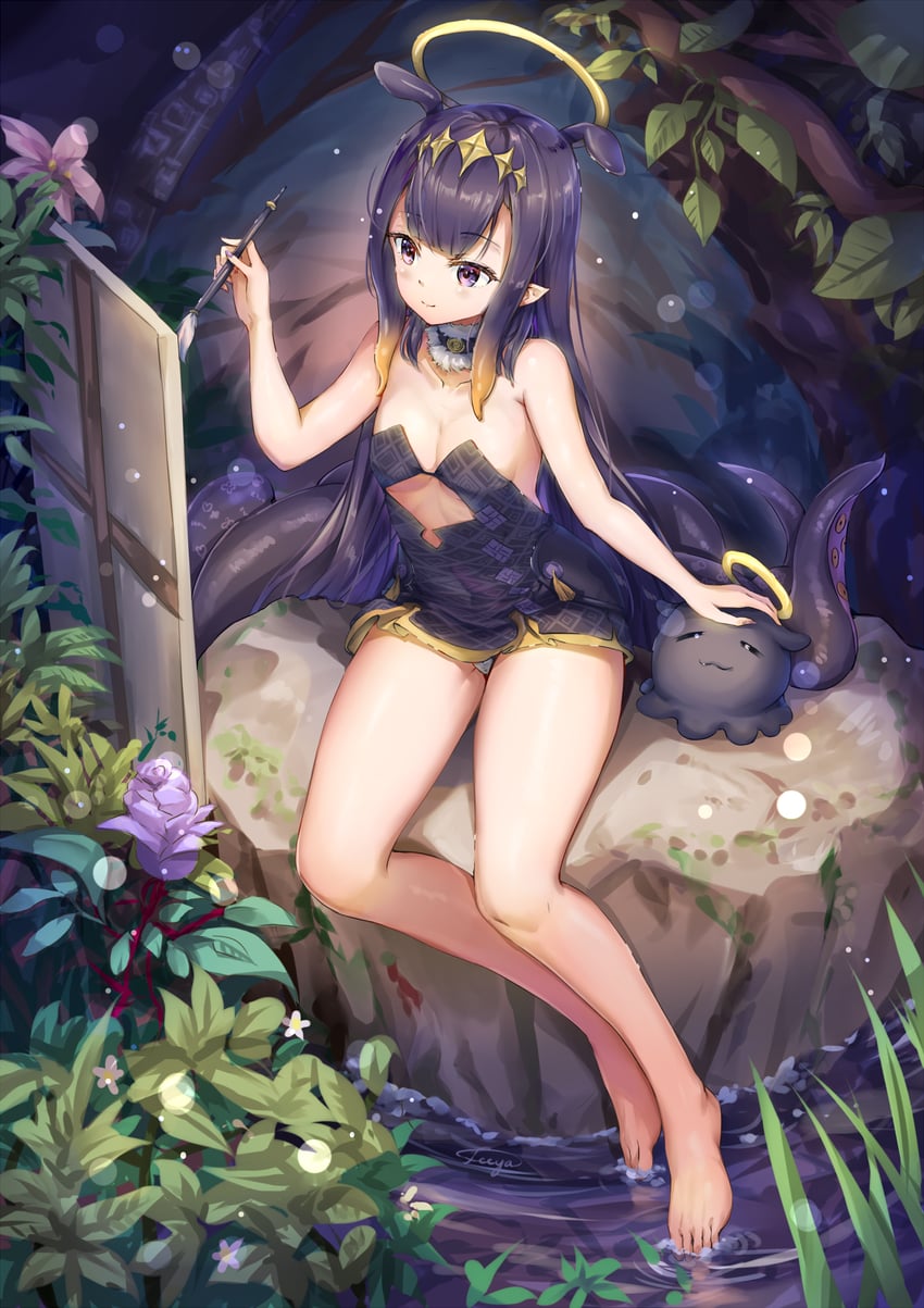 ninomae ina'nis and takodachi (hololive and 1 more) drawn by fii_fii_(feefeeowo)
