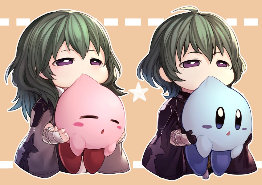 kirby, female byleth, and male byleth (fire emblem and 3 more) drawn by nakabayashi_zun