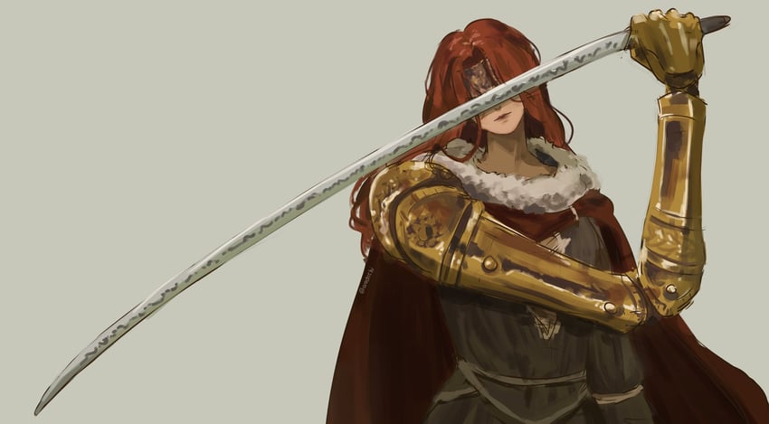 malenia blade of miquella (elden ring) drawn by oredcchi