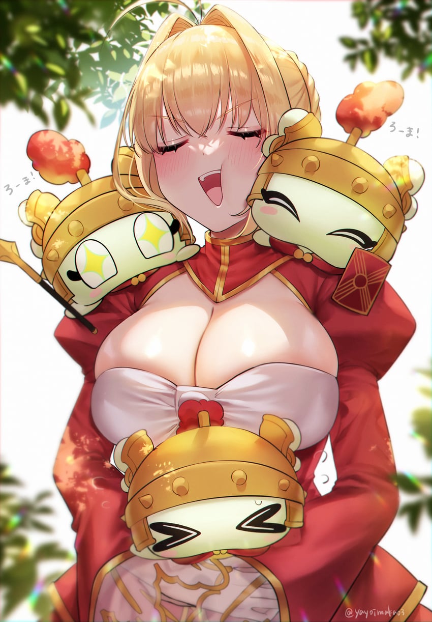 nero claudius and con (fate and 1 more) drawn by yayoi_maka