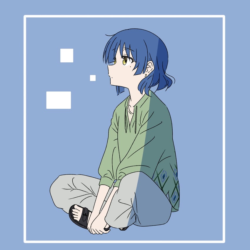 yamada ryo (bocchi the rock!) drawn by mayo_(oekaki_bibbi)