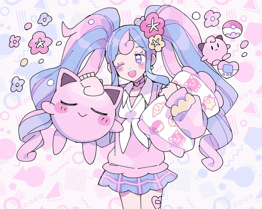 hatsune miku, jigglypuff, fairy miku, and cleffa (pokemon and 2 more) drawn by remoooon