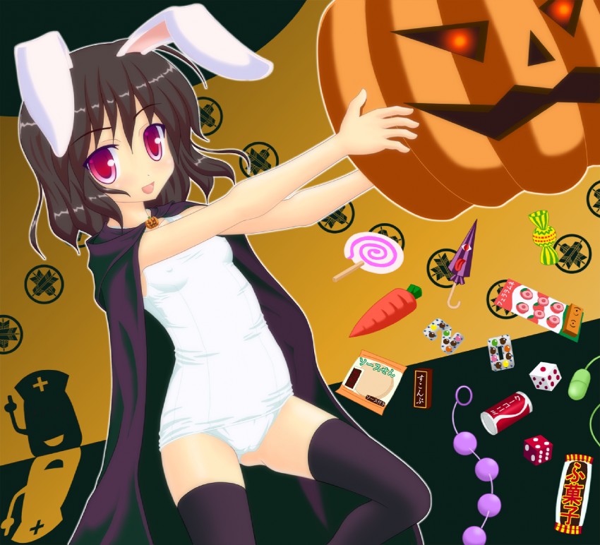 tatara kogasa, inaba tewi, and yagokoro (touhou and 1 more) drawn by noveske_n4