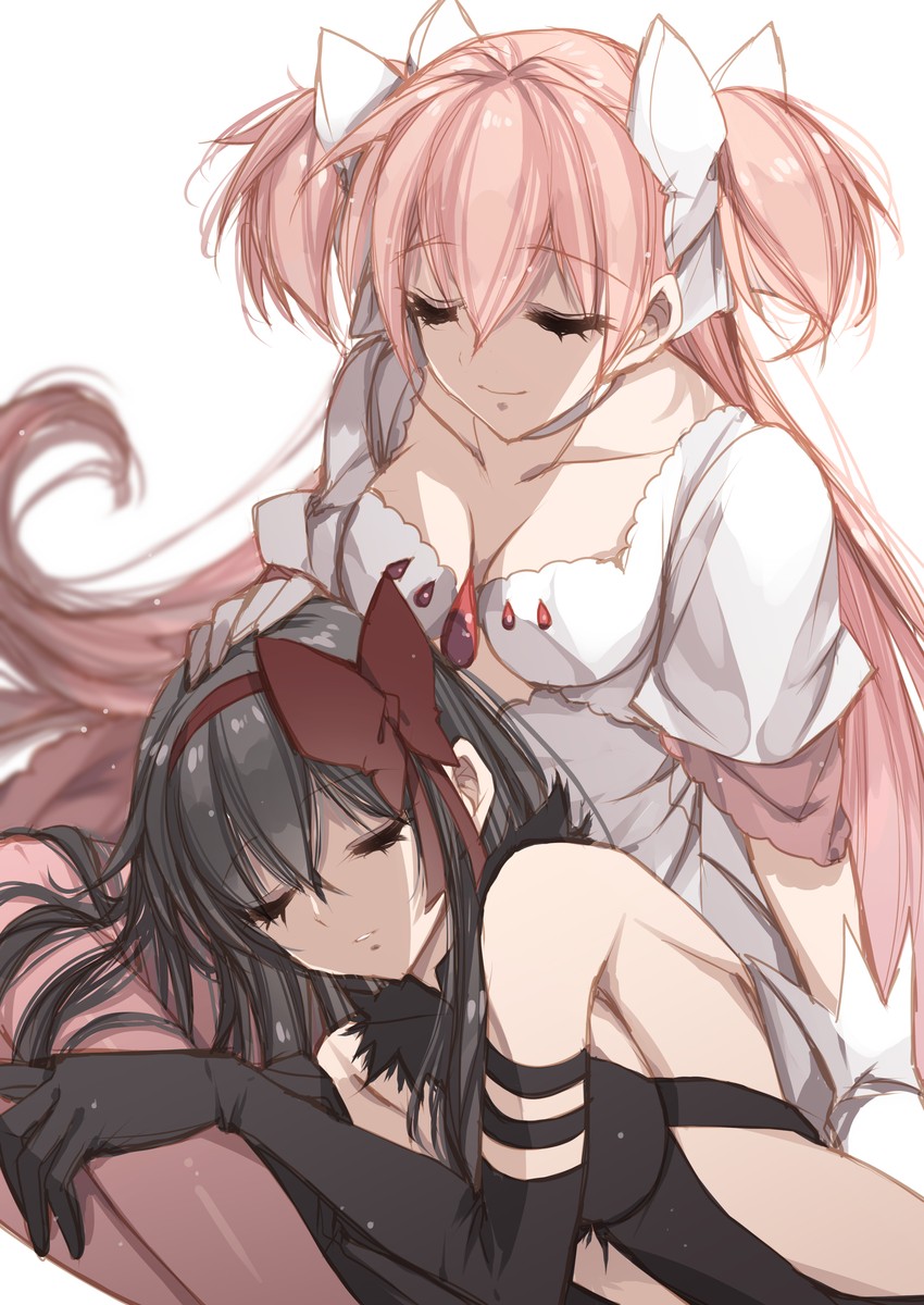 akemi homura, kaname madoka, ultimate madoka, and akuma homura (mahou shoujo madoka magica and 1 more) drawn by misteor