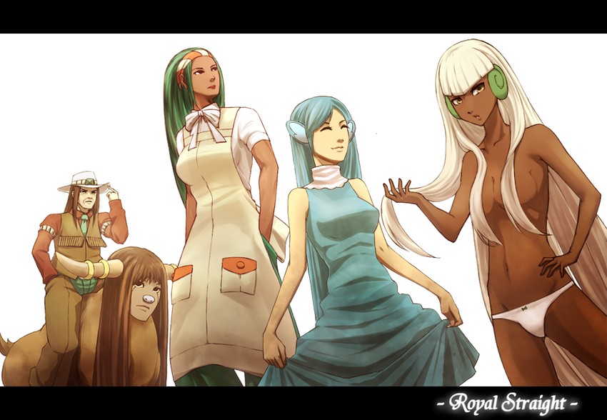 whimsicott, lenora, clay, bouffalant, and simipour (pokemon) drawn by nikawa_99-do