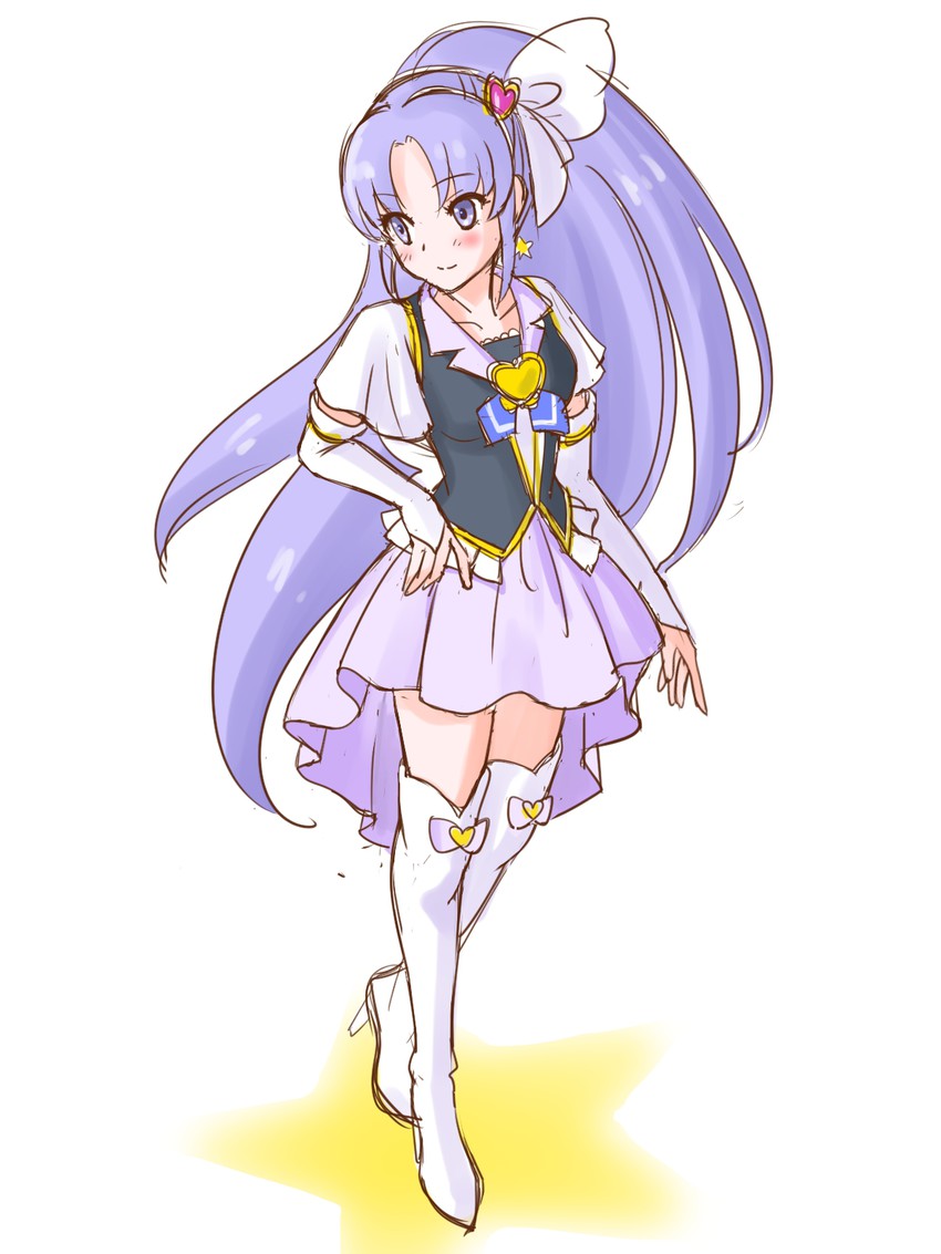 hikawa iona and cure fortune (precure and 1 more) drawn by endorin