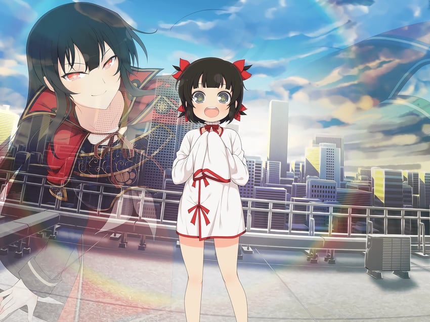 kagura (senran kagura and 2 more) drawn by yaegashi_nan