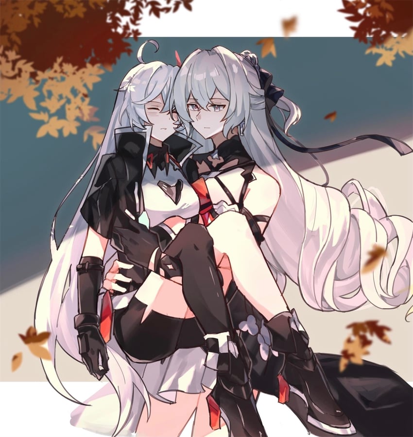 kiana kaslana and bronya zaychik (honkai and 1 more) drawn by shiying_no_yao
