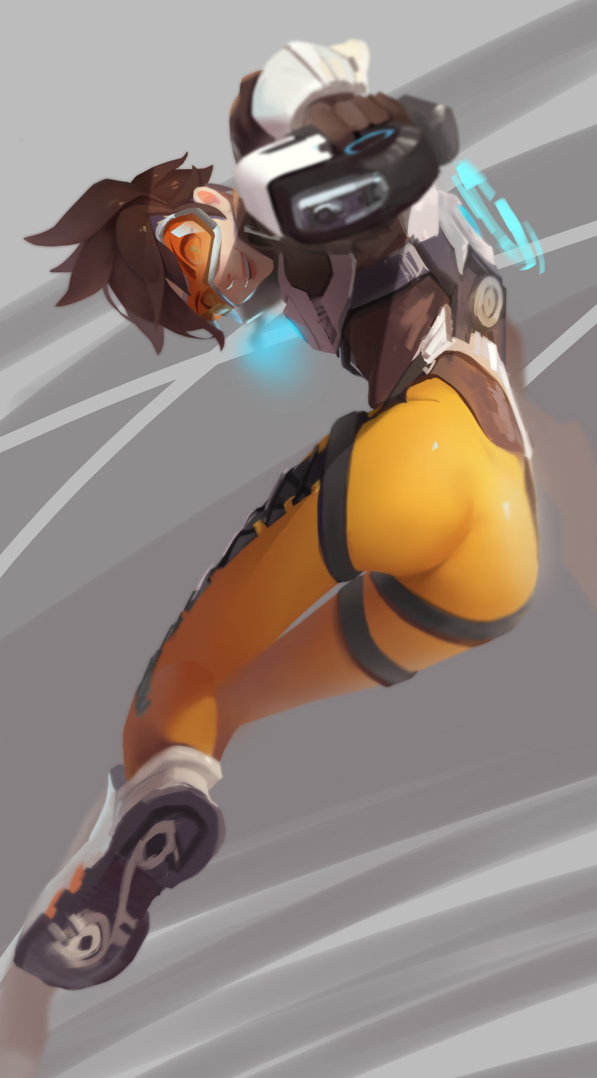 tracer (overwatch and 1 more) drawn by bing_bing