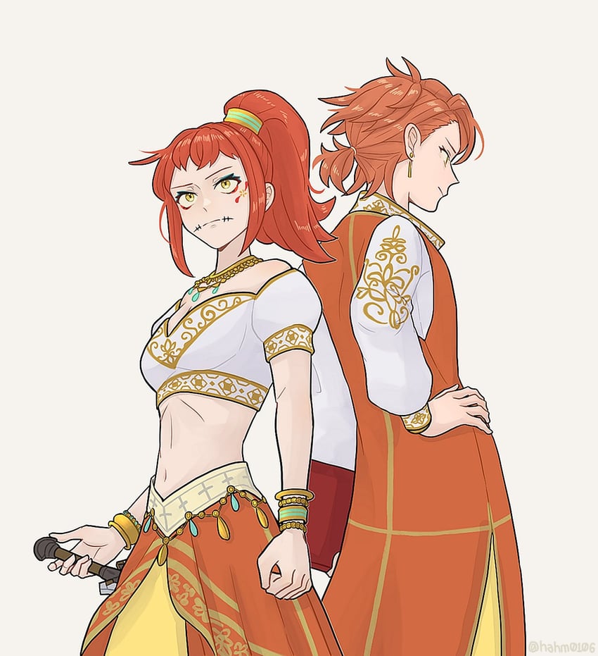 panette and pandreo (fire emblem and 1 more) drawn by hahm0106