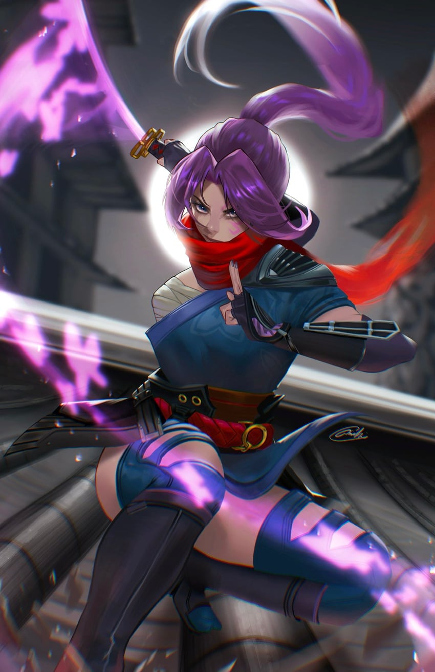 psylocke (marvel and 2 more) drawn by miki_okazaki