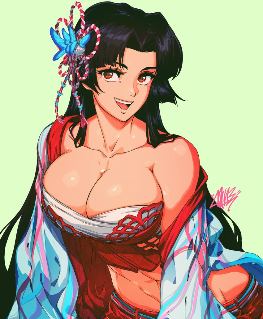 shiranui mai (street fighter and 2 more) drawn by david_liu
