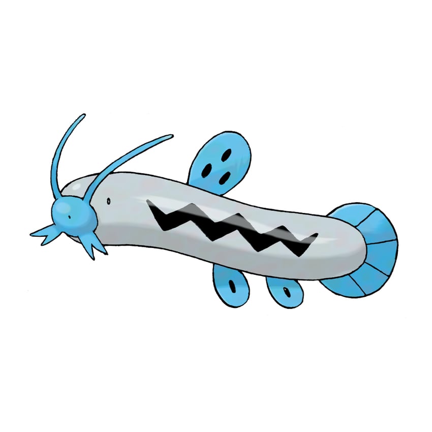 barboach (pokemon and 1 more) drawn by sugimori_ken