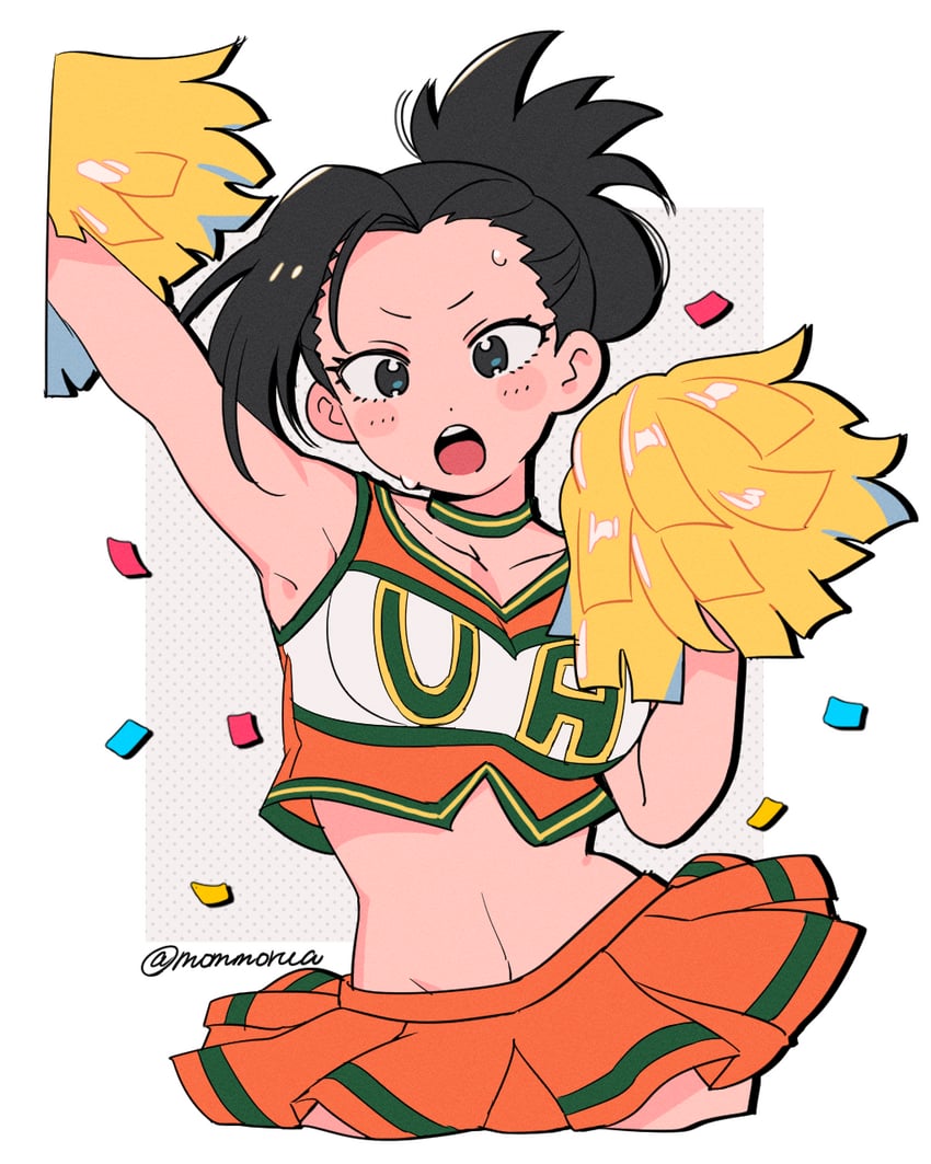 yaoyorozu momo (boku no hero academia) drawn by mommorua